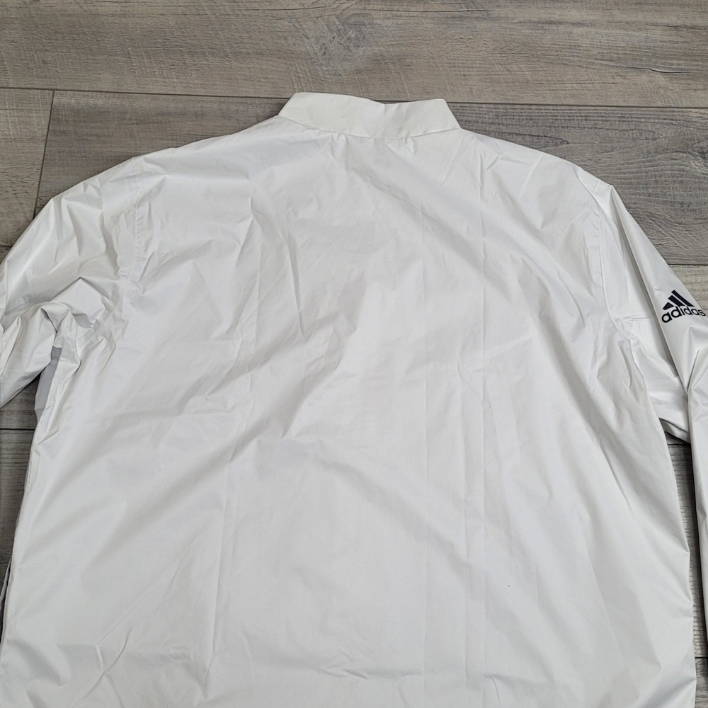 ⛳Adidas Golf Climastorm Jacket Mens 2XL White Zip TaylorMade Pebble Beach 2018 - Picture 16 of 16